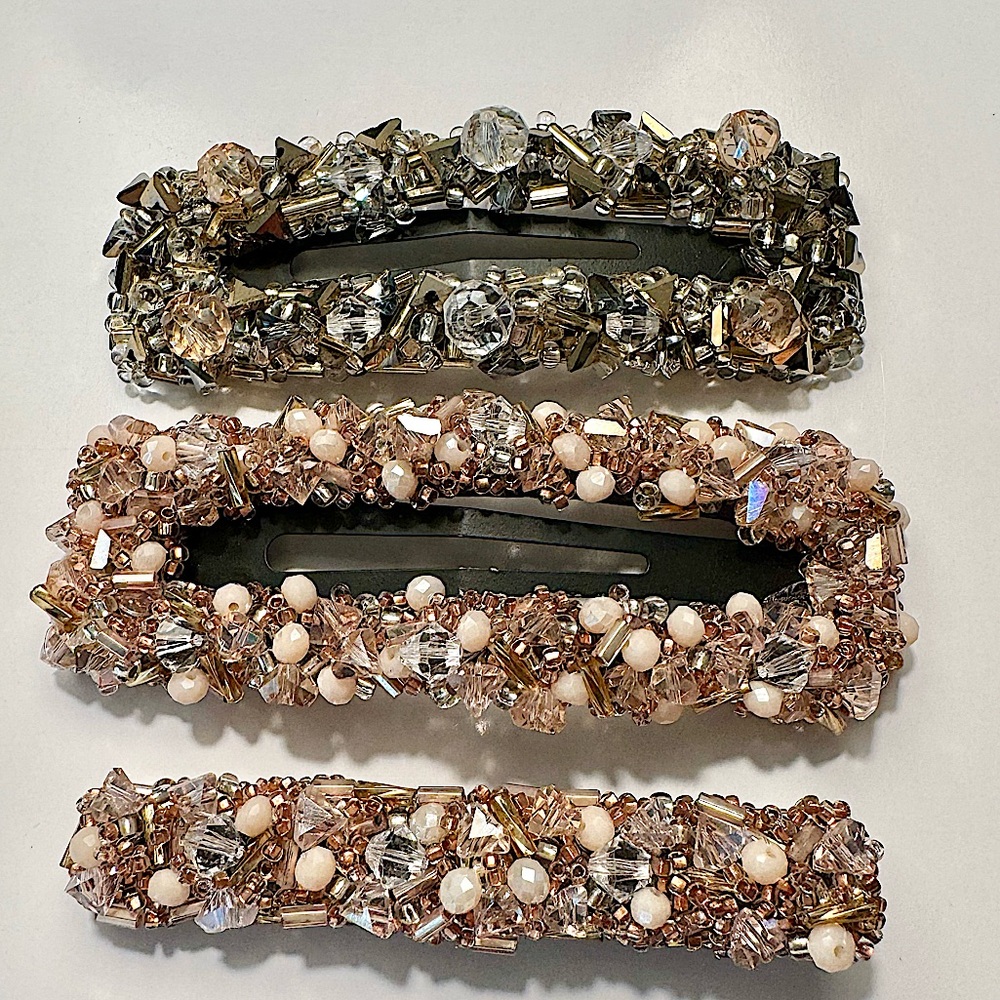 Swarovski Embellished Hair Clips
